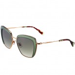 Miu Miu Square Double Frames Light Green Sunglasses 307892